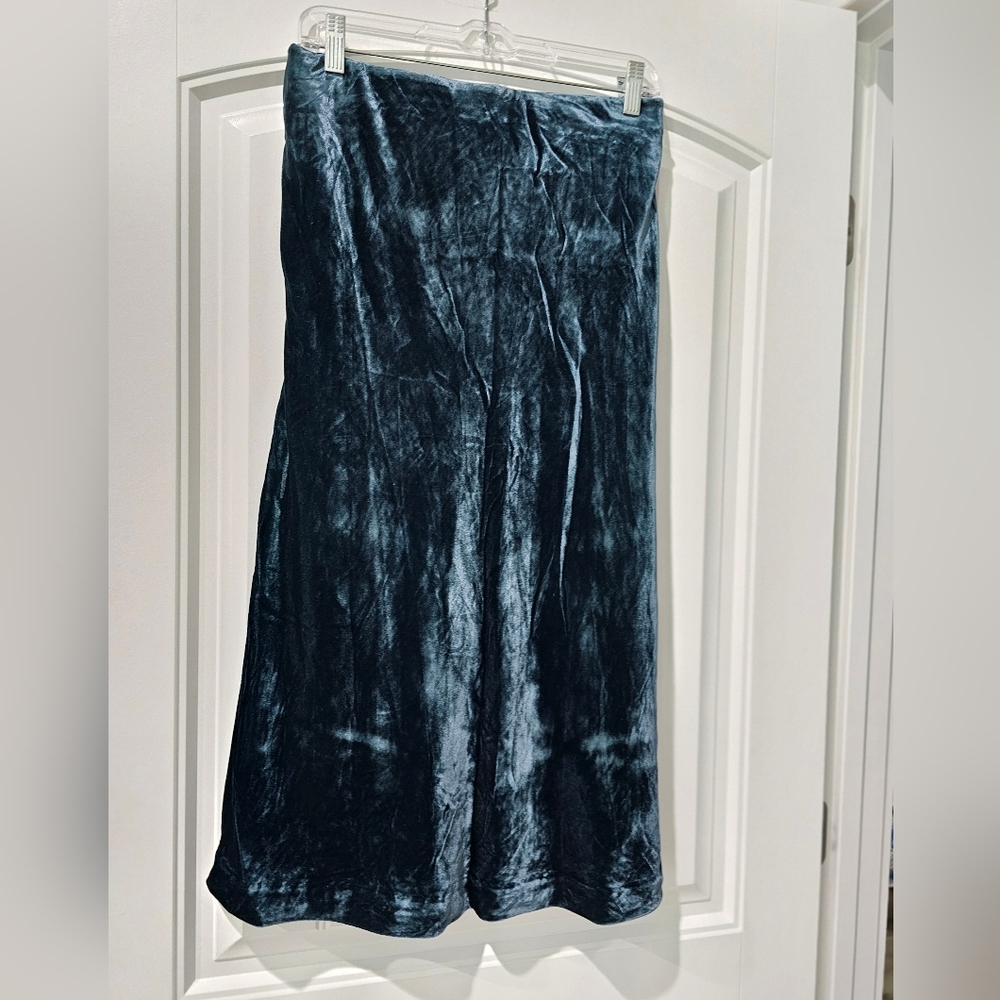 Anthropologie Maeve Midi Velvet Skirt